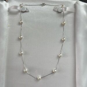 Pearl Station Necklace